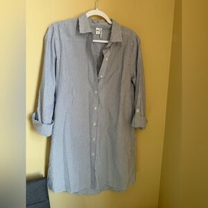 Twik by Simons Organic Cotton Striped Shirt Dress / Tunic – Size L